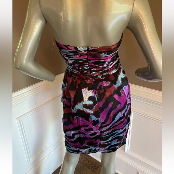 Leopard printed dress size 10, made of 100% silk - Picture 3 of 12
